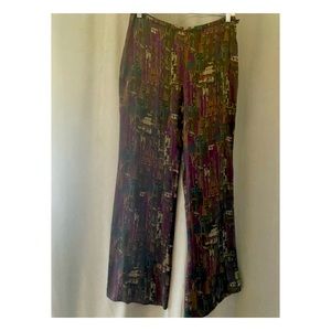 mi-tu patterned wide leg pants